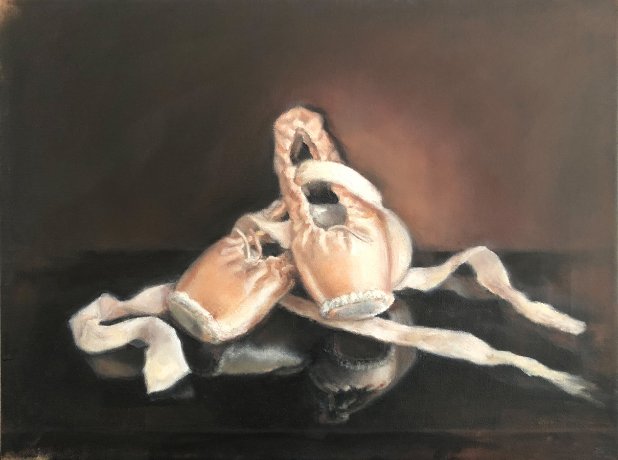 “Ballet shoes” - 30 x 40 cm - oil on canvas
